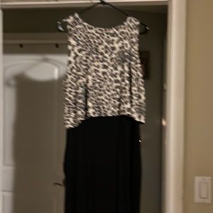 Black maxi dress with pockets